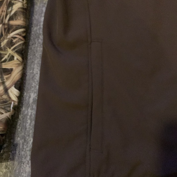 MOSSY OAK CAMO BROWN FLEECE LIGHT JACKET HUNTING OUTDOORS WOOD - Picture 3 of 6